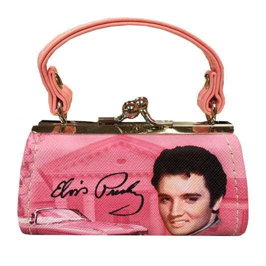 Elvis Mini Purse - Pink Guitars E8845