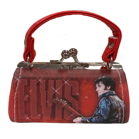Elvis Red 68 comeback Mini coin Purse E8846