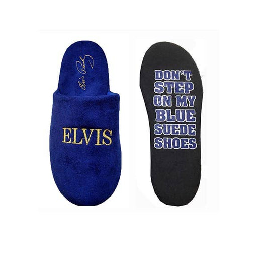 Elvis Slippers blue suede shoes E8649