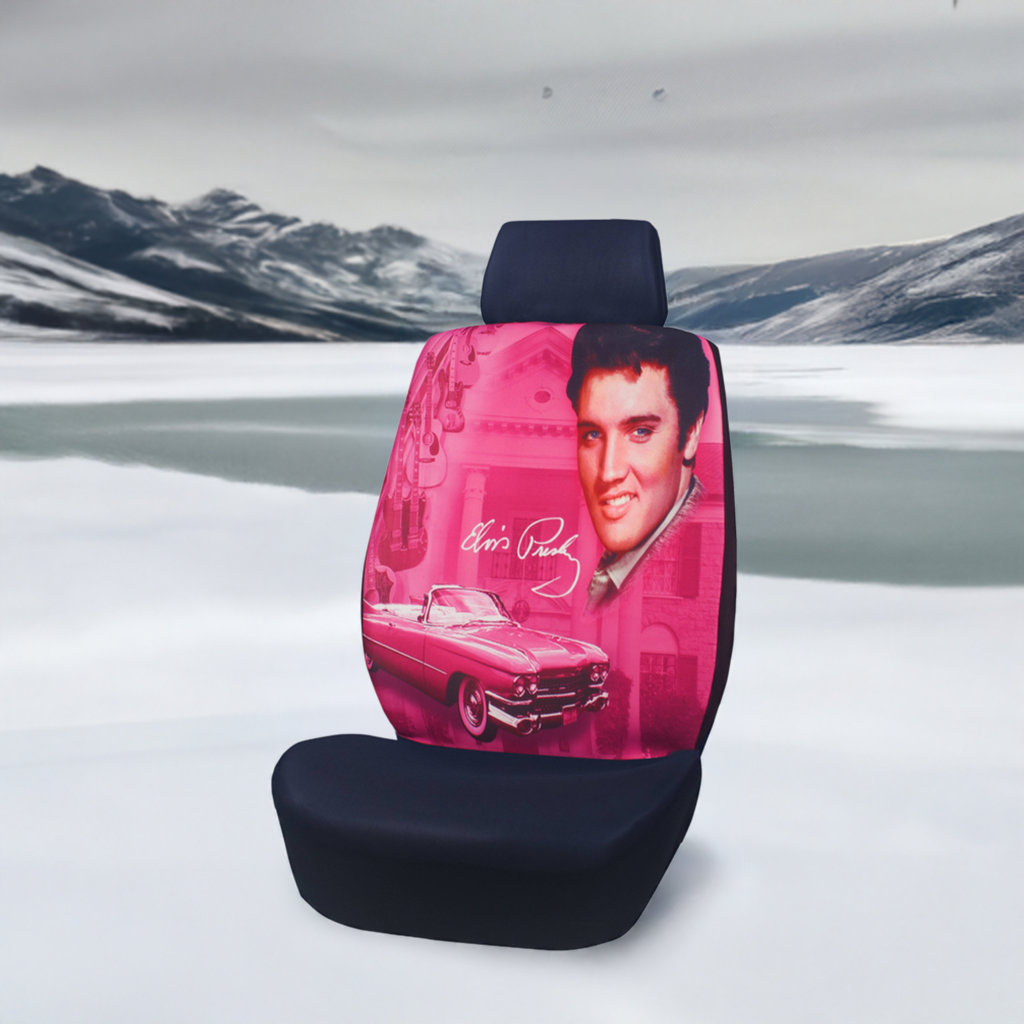 Elvis Seat Cover - Pink Guitars - E8862