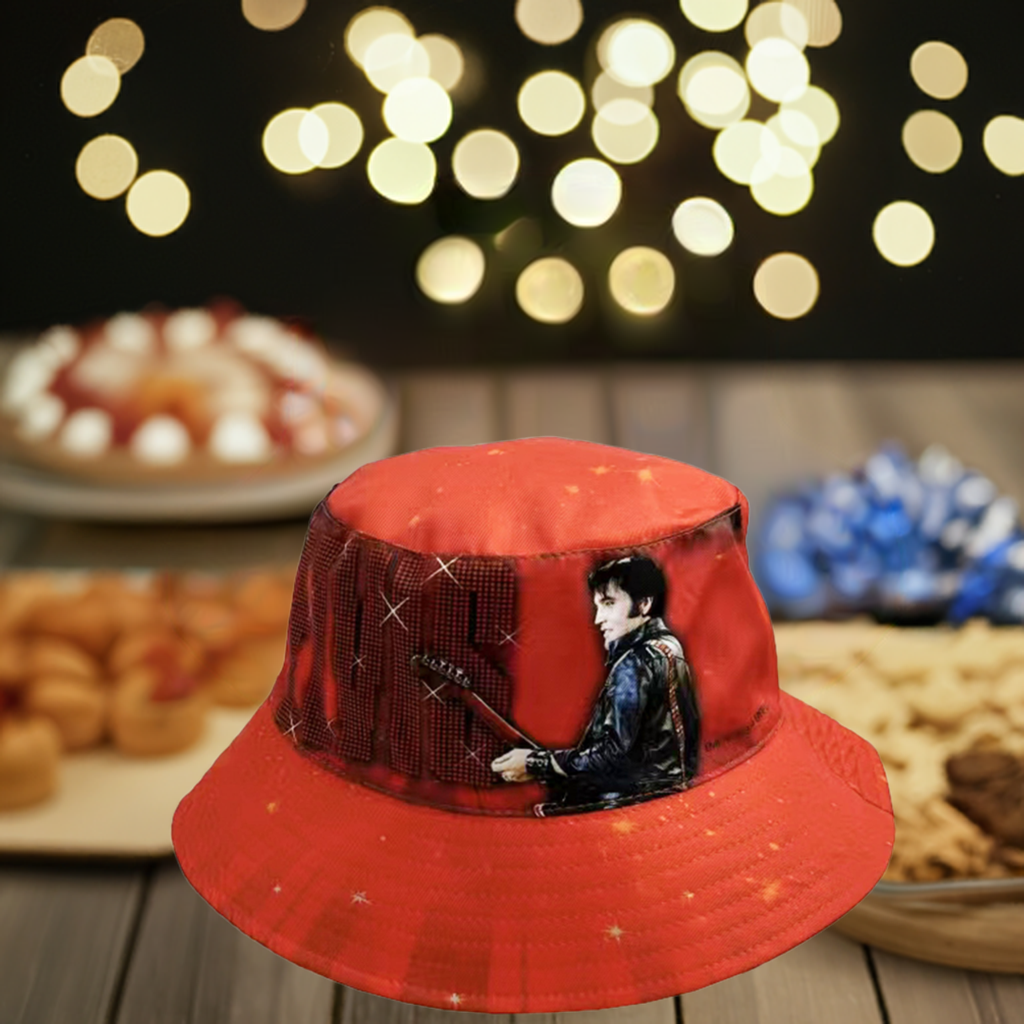 Elvis Bucket Hat - Reversible - '68 Name In Lights E9069