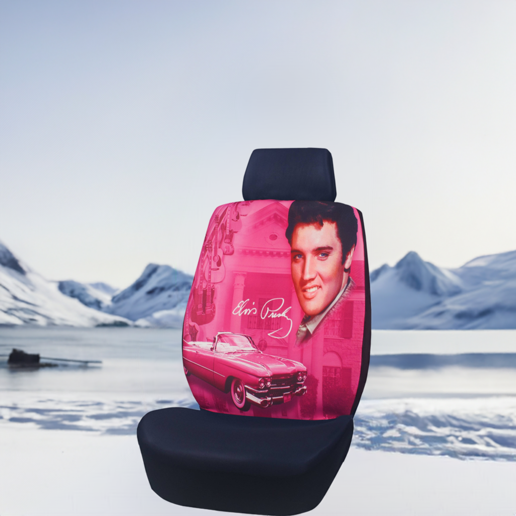 Elvis Seat Cover - Pink Guitars - E8862