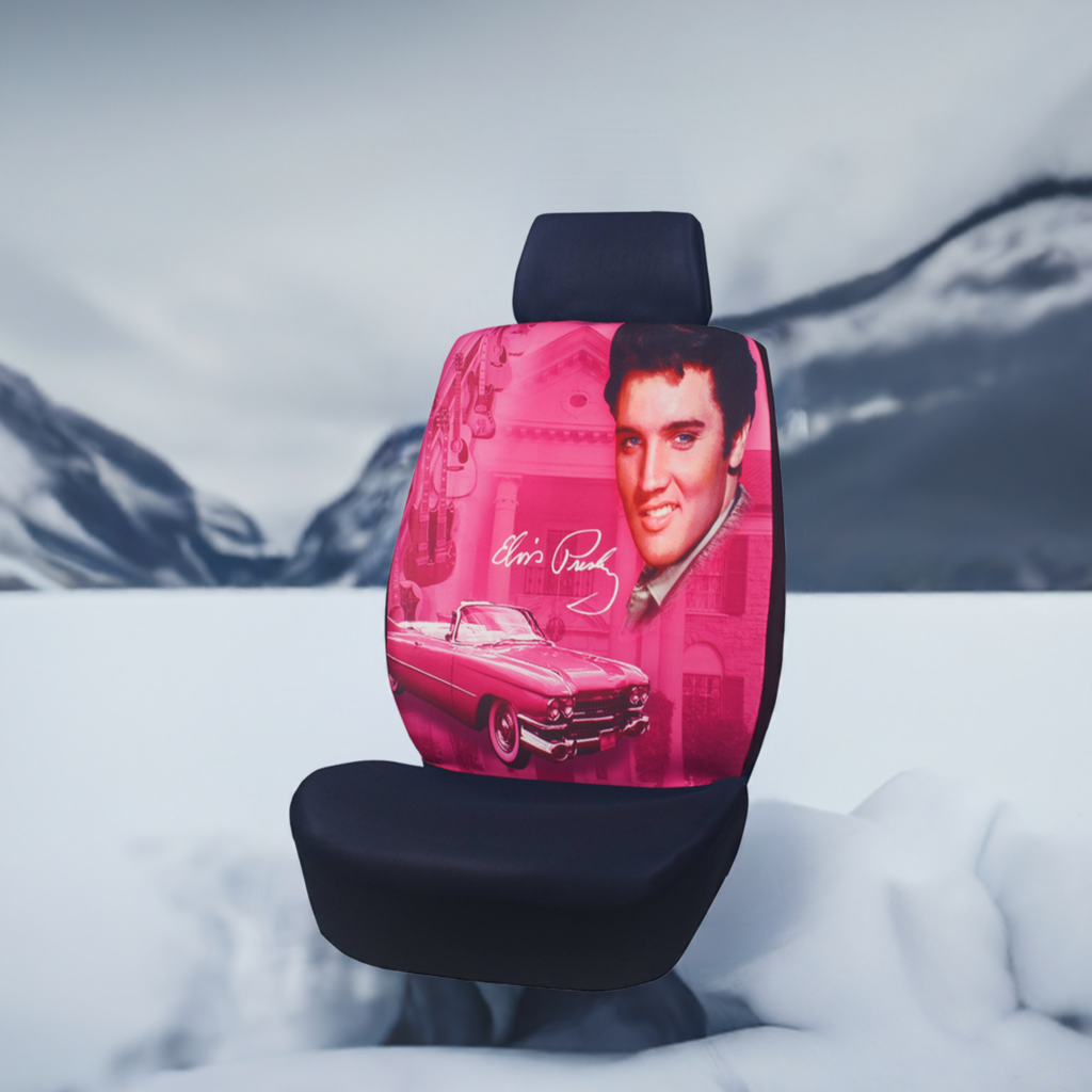 Elvis Seat Cover - Pink Guitars - E8862