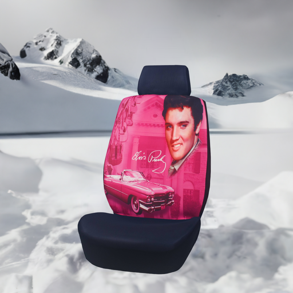 Elvis Seat Cover - Pink Guitars - E8862